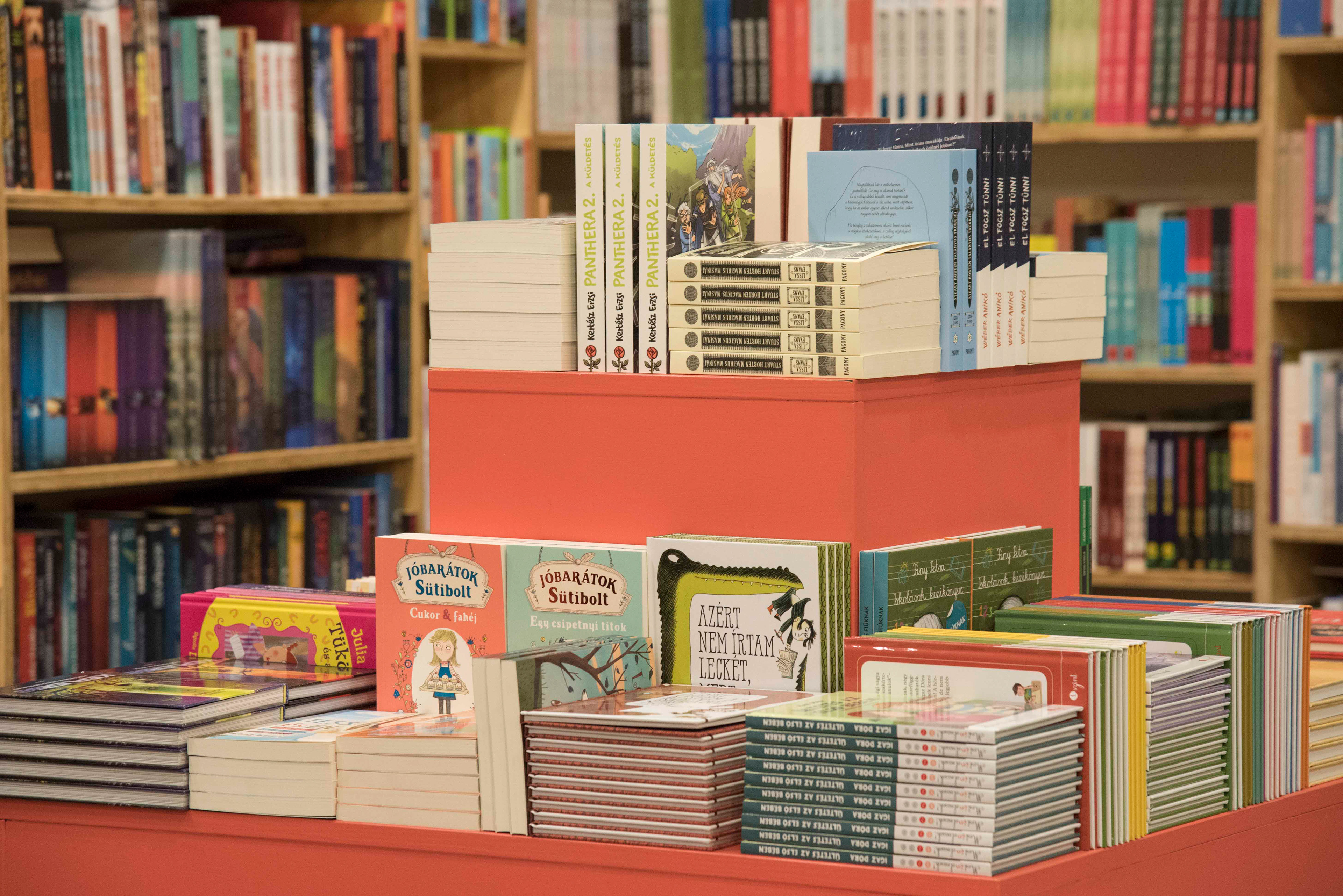 A collection of finished Pagony books